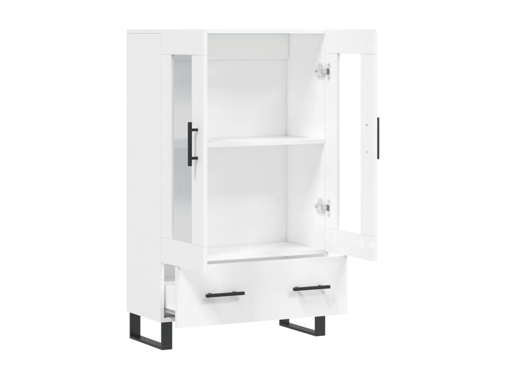 White tall sideboard 69.5x31x115 cm engineered wood 46046RIOA