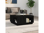Coffee table, black, 80x81x36.5 cm, solid pine wood, 64284BREW
