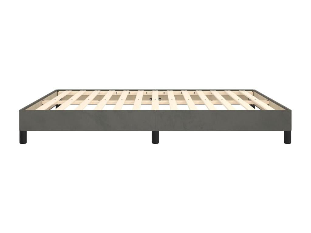 Dark Grey Bed Frame 180x200 cm Velvet 53443ODAV