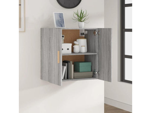 Bohometop wall cabinet, grey, 60x30x60 cm, engineered wood, 65528EBOF