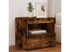 Bedside table with Bohometop LED, smoked oak, 50x40x45 cm, 18719NZAW