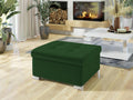 Bohometop 115 Green Pouf 41x68x70cm Tapestry Plastic Feet 76115UDZL