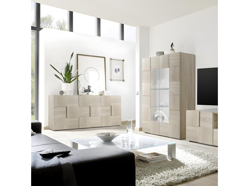 Bohometop 3-Door Checkerboard Buffet - W181 cm 88865PEYZ