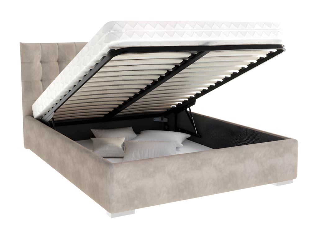 Bohometop 140x200 cm storage bed with Bohometop lift-up slatted base Bohometop 56705KIWI