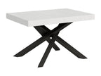 Extendable table 90x140/244 cm Volantis White Ash Anthracite frame 00739UABT