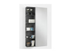 Fairy Grey Melamine Wall-Mounted Shoe Cabinet with 1 Door and Mirror