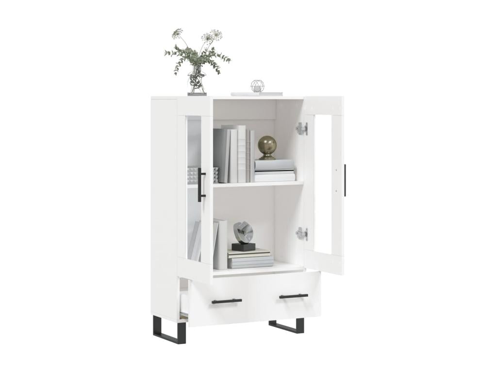 White tall sideboard 69.5x31x115 cm engineered wood 46046RIOA