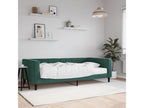 Daybed with dark green velvet mattress 100x200 cm 11934ZYVV