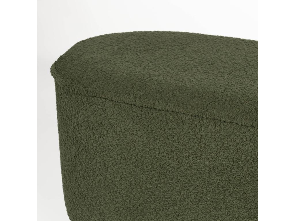 Bohometop - Round Fabric Bench Bohometop L93cm Colour - Khaki Green 07440OSXQ