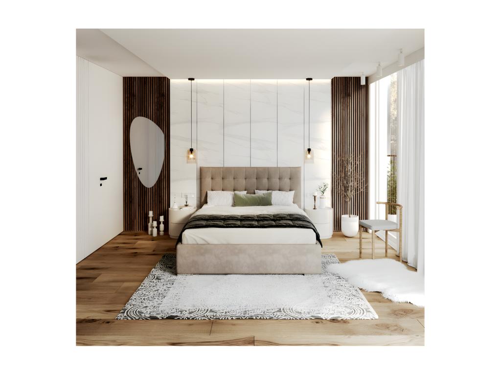 Bohometop 140x200 cm storage bed with Bohometop lift-up slatted base Bohometop 56705KIWI