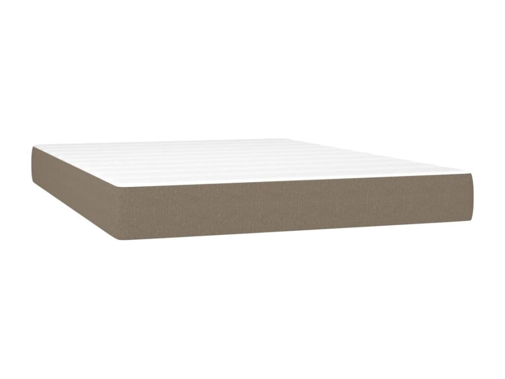 Homelumiere bed base with mattress and LED lighting, 140x200 cm, fabric