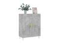 Concrete grey sideboard 69.5x34x90 cm engineered wood 99558UARN