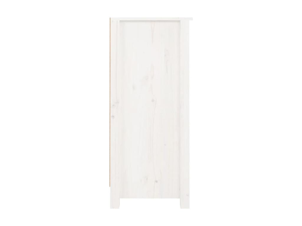 White Buffet 40x35x80 cm Solid Pine Wood 28729BAPF