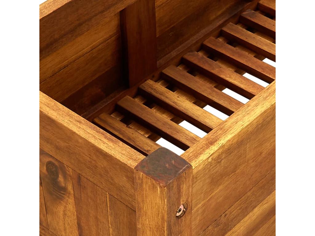 Raised bed planter for plants, brown wood, 100x30x25 cm, 02 0001178 37916VRKZ