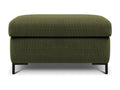 Bohometop - Ottoman with storage in green structured fabric - 87x72x46cm 67944LPEU