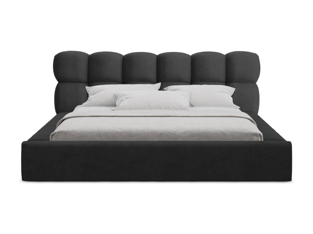 Upholstered bed with storage 220x240 - by Bohometop - black - Bohometop 64213RQBO