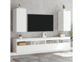 Bohometop 2-Piece White Wall-Mounted TV Unit with LED Lighting, 30.5x35x70 cm, 33210TQTH