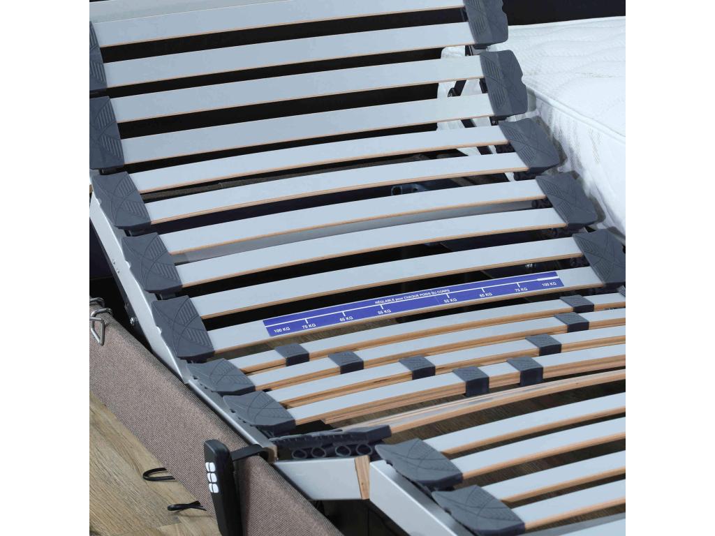 Bohometop electric relaxation bed base, all fabric, Bohometop, 70x190 cm, 13189ULNG