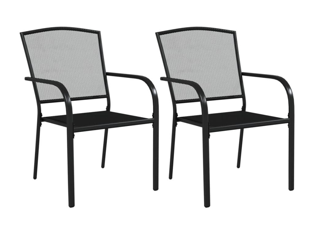 3-piece garden dining set, anthracite steel, 89989EVUC