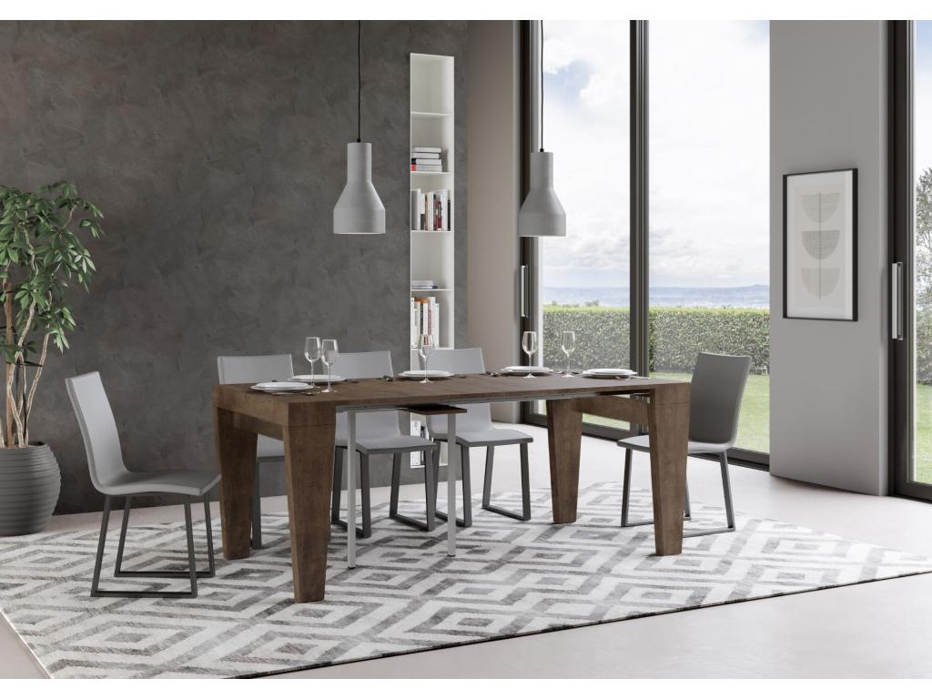 Extendable console 90x40/300 cm Bohometop Walnut 40917LPVN