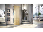Grey and Natural Oak Effect Locker (WxHxD) 52x193x35 cm 00229OITX