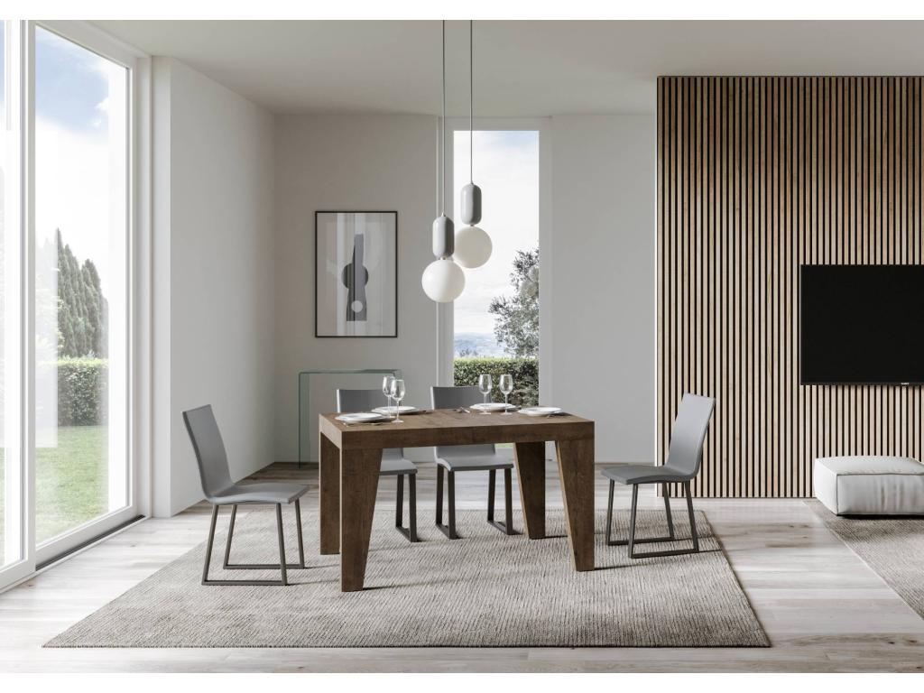 Extendable table 90x140/244 cm Bohometop Walnut 40532CPSC