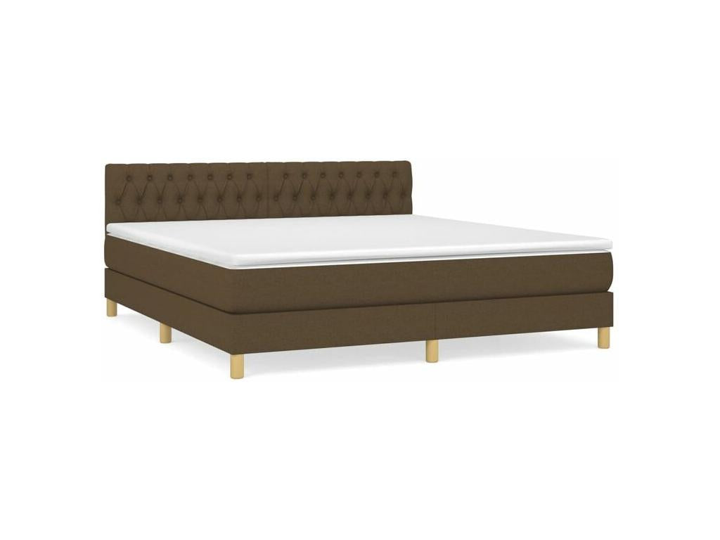 Bohometop bed base with mattress, dark brown, 180x200 cm, 28711JCVP