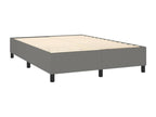 Bohometop bed base with mattress, dark grey, 140x190cm, fabric, 80357XGTT