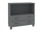 Homelumiere Dark Grey Buffet 85x35x80 cm Solid Pine Wood