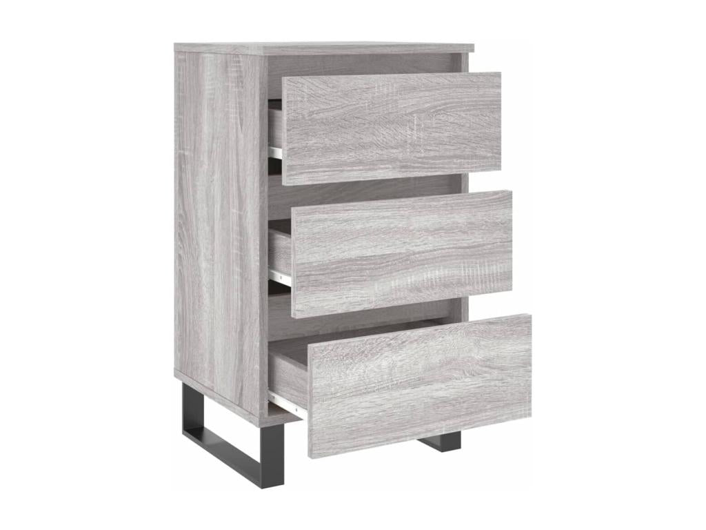 Bohometop 2-piece bedside tables, grey, 40x35x69 cm, engineered wood, 34480RZFF