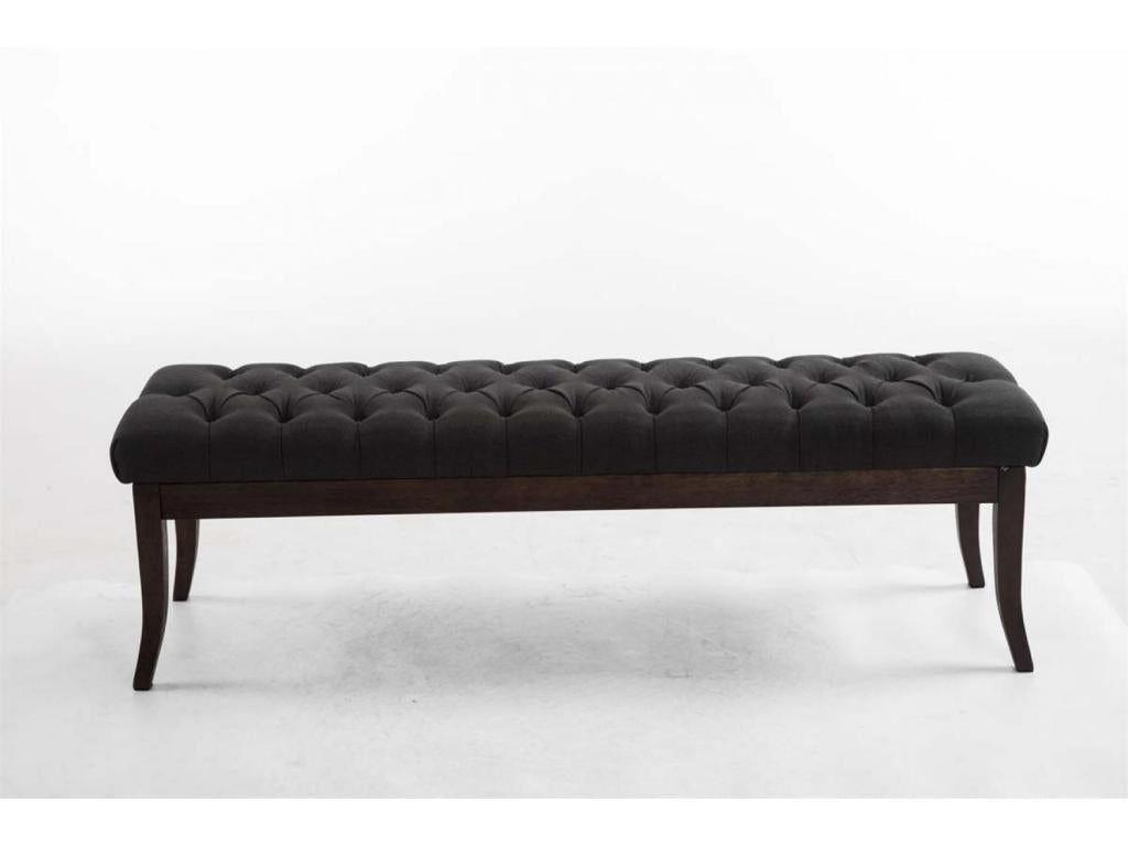 Bench - Fabric/Wood - Dark Grey - Bohometop 41218YFNJ