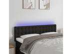 Black LED Headboard 144x5x78/88 cm Fabric 81033BNBG