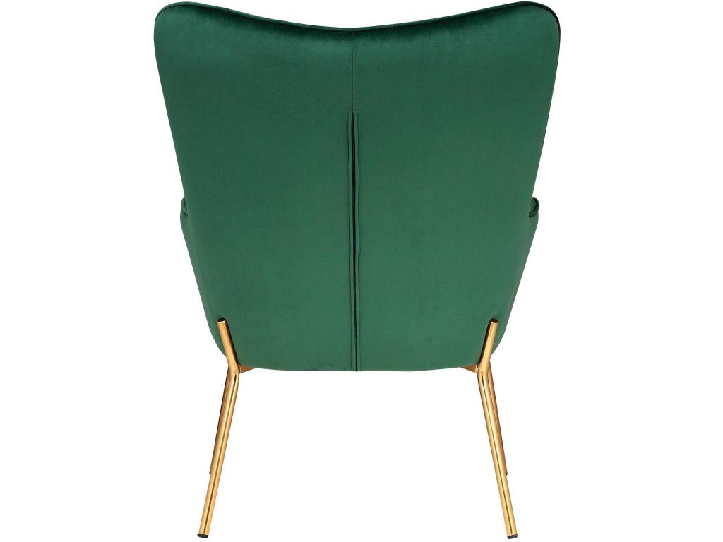Bohometop - Upholstered green velvet accent chair 18786VVYA