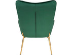 Bohometop - Upholstered green velvet accent chair 18786VVYA