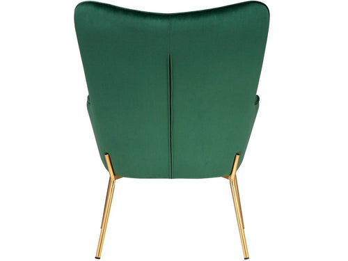 Bohometop - Upholstered green velvet accent chair 18786VVYA