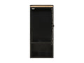 Bathroom cabinet 40x27x90 cm iron and mango wood