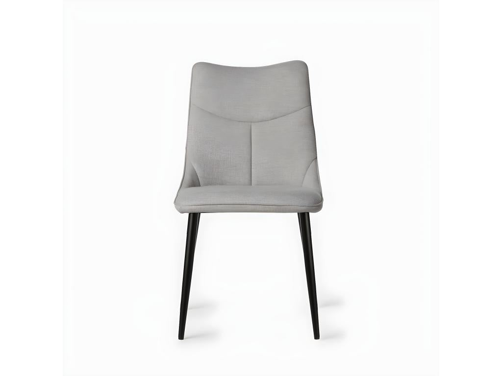 Dining chair in grey fabric, 46x85 cm - Bohometop 89937GKLP