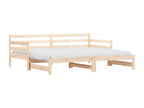 Daybed with pull-out bed 80x200 solid pine wood 31856IQDX