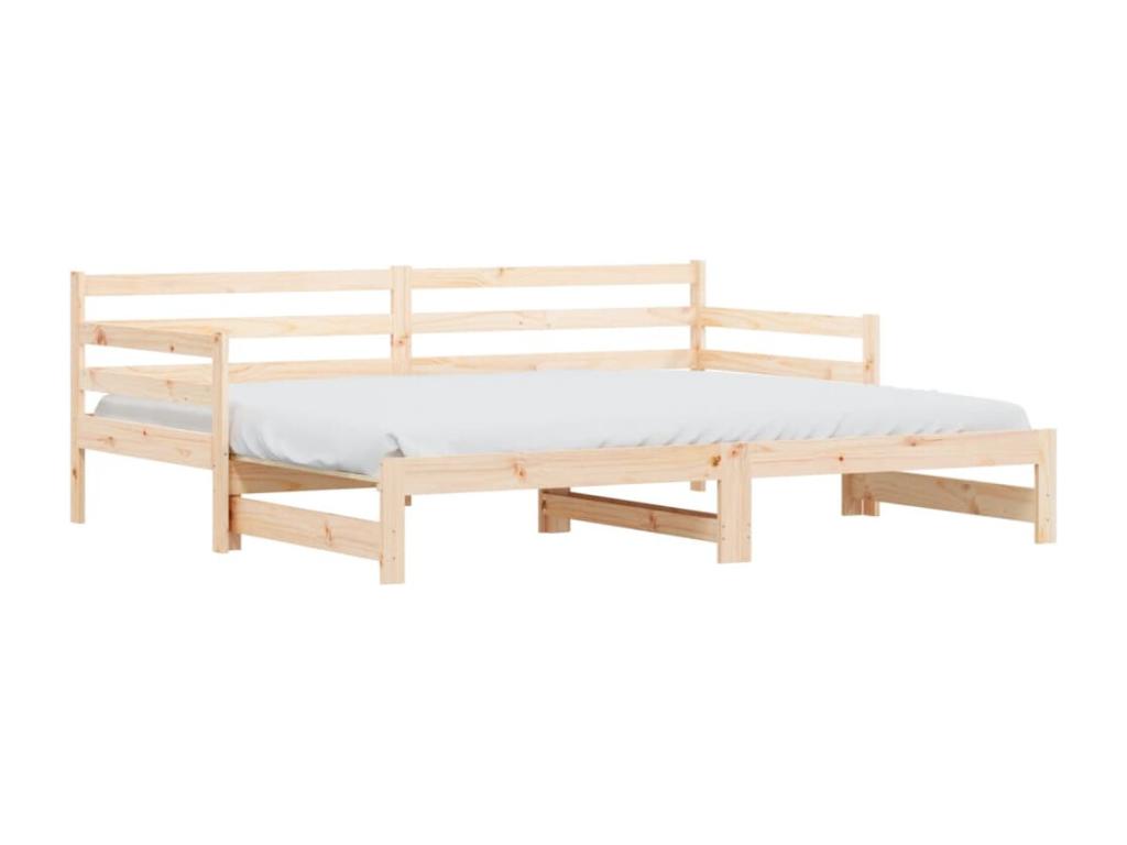 Daybed with pull-out bed 80x200 solid pine wood 31856IQDX