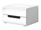 Bed Set 180x200 plus 2 Bedside Tables - Bohometop Collection - White - Designer Style. 91066EJFN