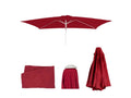 Replacement cover for N23 parasol - replacement cover for parasol - 2x3m rectangular fabric/textile 4-5kg UV 50 - burgundy 00969RMRU