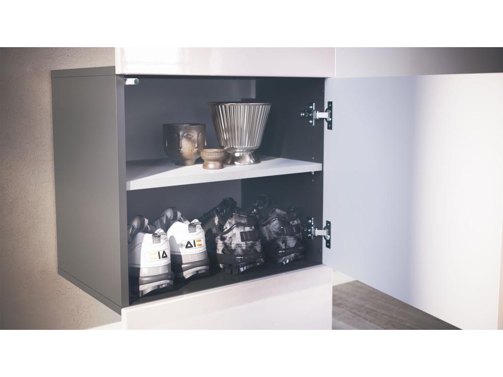 Grey and Natural Oak Effect Locker (WxHxD) 52x193x35 cm 00229OITX