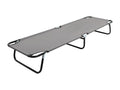 Folding chaise longue, grey steel, 56376XXMN