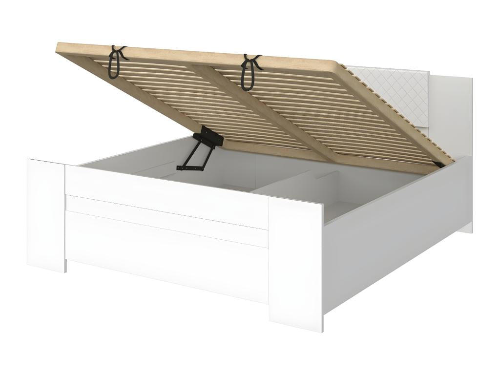 Bohometop 101 Double Bed, Light Brown, 160x200cm, Laminate, with Bohometop Slatted Base 165x205x90cm 79447FOMC