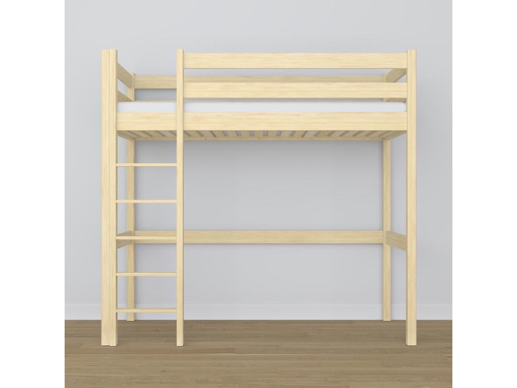 Wooden loft bed N05 Light Pine 90x180 66400CMLM