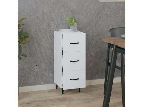 White sideboard 34.5x34x90 cm engineered wood 92962ALLW