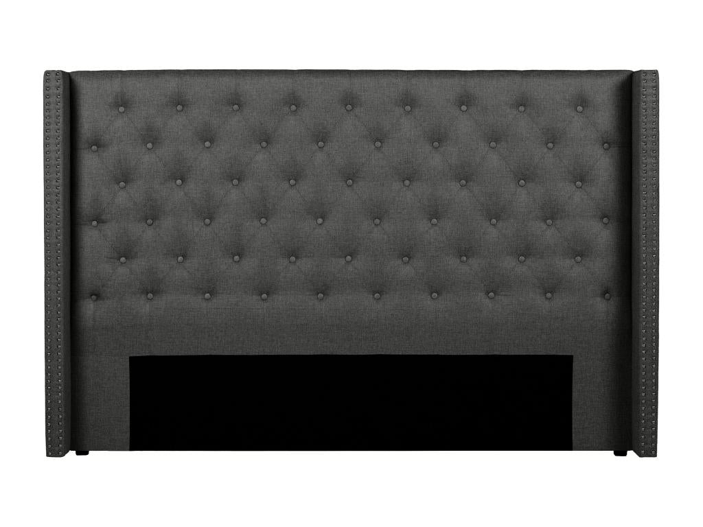 Upholstered headboard - 190 cm - Fabric - Grey - Bohometop 49100EXFK