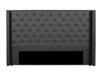 Upholstered headboard - 190 cm - Fabric - Grey - Bohometop 49100EXFK