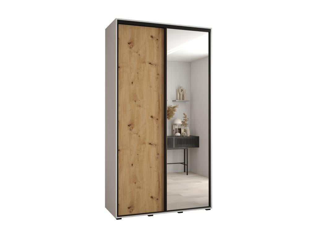 Bohometop 3 Sliding Door Wardrobe 235.2/140/45 2 Doors White/Bohometop/Black 71283XETK