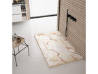 Cream marble shower tray with smooth Bohometop 3D colored grid - 100x90 cm 28414AFXQ
